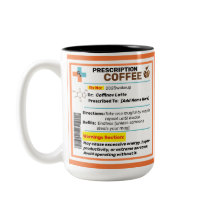 Personalised Funny Prescription Coffee Mug