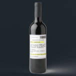 Personalised funny prescription wine label<br><div class="desc">Need an excuse to have a glass of your favourite wine or Prosecco? Dr Feelgood has just the prescription you need with this funny personalised wine bottle label. Add a name and preferred drink to create a fun gift.</div>