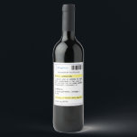 Personalised funny prescription wine label<br><div class="desc">Need an excuse to have a glass of your favourite wine or Prosecco? Dr Feelgood has just the prescription you need with this funny personalised wine bottle label. Add a name and preferred drink to create a fun gift.</div>