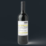 Personalised funny prescription wine label<br><div class="desc">Need an excuse to have a glass of your favourite wine or Prosecco? Dr Feelgood has just the prescription you need with this funny personalised wine bottle label. Add a name and preferred drink to create a fun gift.</div>