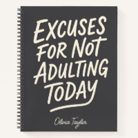 Personalised Funny Procrastination Adulting Quote