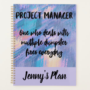 Personalised Funny Project Manager Planner