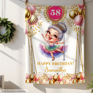 Personalised Funny Quote Blanket for Grandma