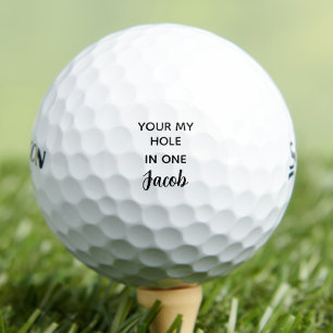 Personalised funny quote father's day  golf balls
