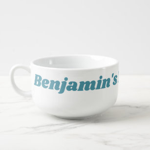 Personalised Funny Quote Ice Cream Bowl in Teal