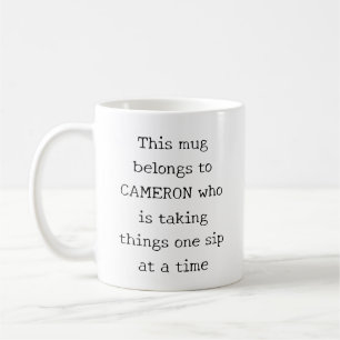 Personalised Funny Quote Relatable Mum Life Humour Coffee Mug