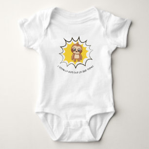 Personalised Funny Quote   Sloth Template Unisex Baby Bodysuit
