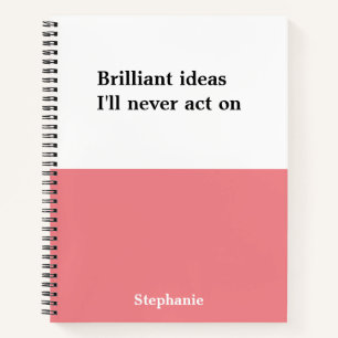 Personalised funny quotes Notebook