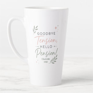 Personalised Funny Retirement Gift for Coworker Latte Mug