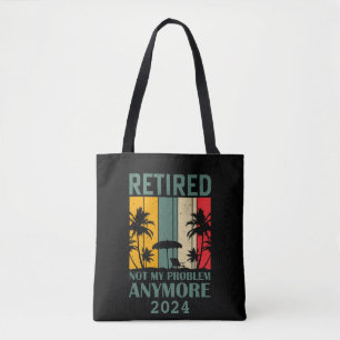 Personalised funny retirement officially retired tote bag