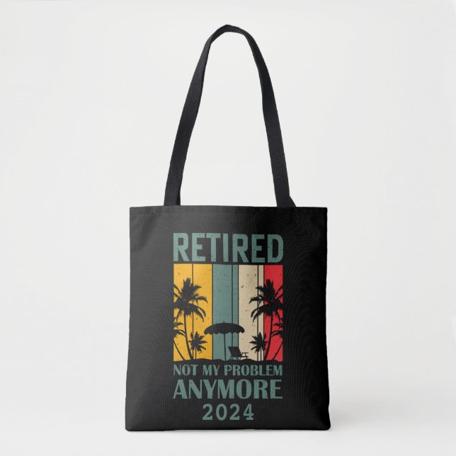 Personalised funny retirement officially retired tote bag (Front)