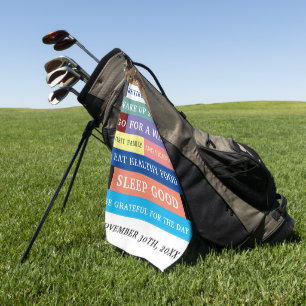 Personalised Funny Retirement Rules Humour Golf Towel