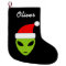 Personalised funny santa alien Christmas stocking