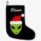 Personalised funny santa alien Christmas stocking