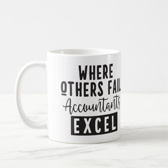 Personalised Funny Santa's Favourite Accountant Coffee Mug (Left)