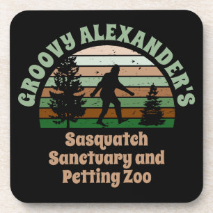 Personalised Funny Sasquatch Sanctuary Coaster