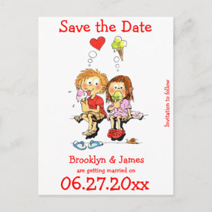 Personalised Funny Save The Dates Postcards