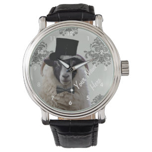Personalised funny sheep  character watch