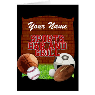 Personalised Funny Sports Bar and Grill