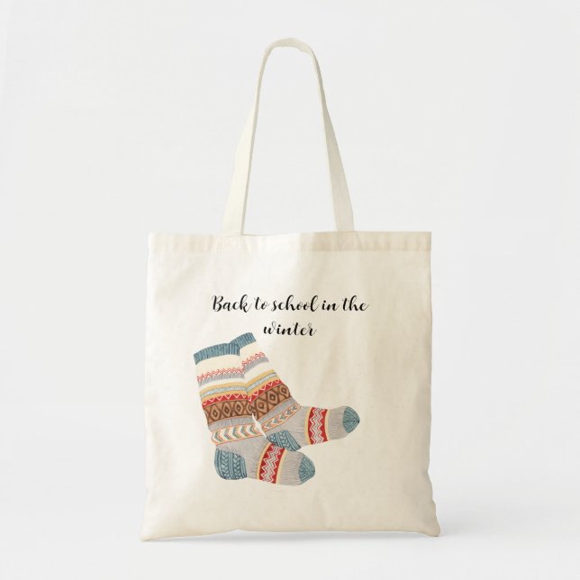 Personalised Funny Student l Back to school Tote Bag (Front)