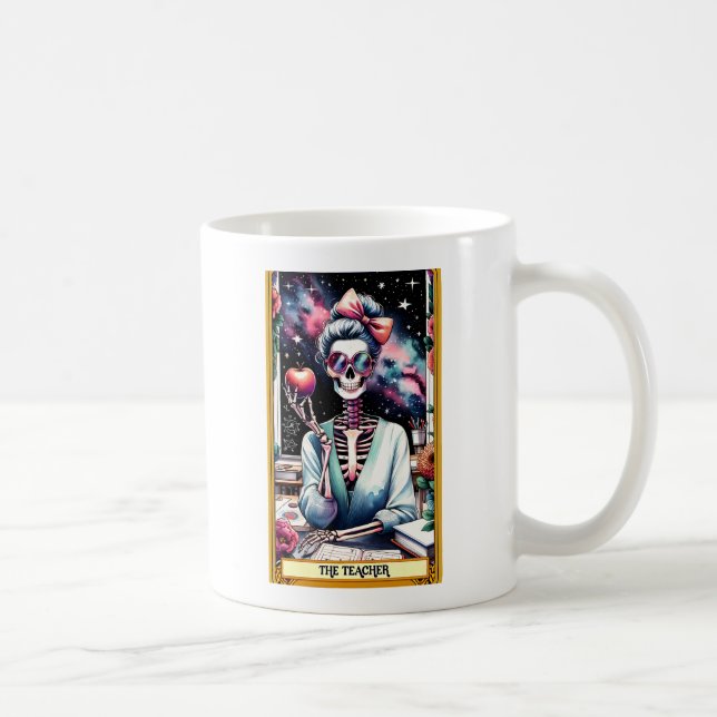 Personalised Funny Tarot Teacher Halloween  Coffee Mug (Right)