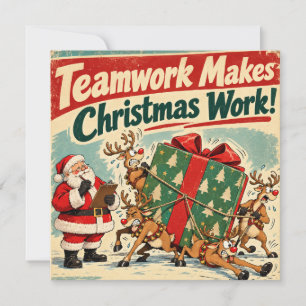Personalised Funny Team Christmas Holiday Card