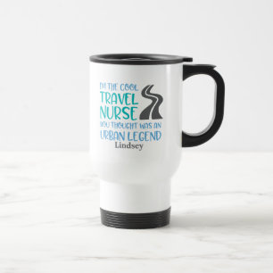 Personalised Funny Travel Nurse Travel Mug