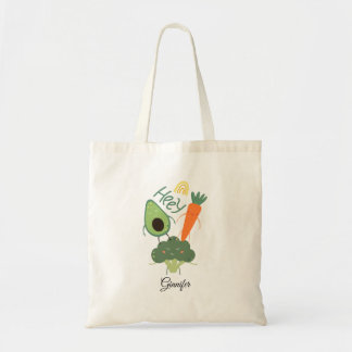 Personalised Funny Veggies Tote Bag
