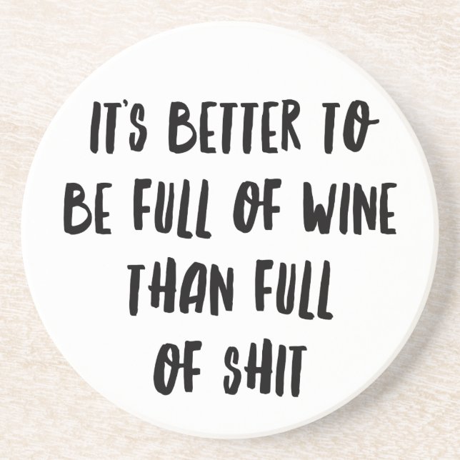 Personalised Funny Wine Bar Quotes I Coaster (Front)