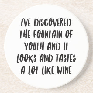 Personalised Funny Wine Bar Quotes IV Coaster