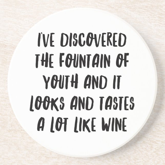 Personalised Funny Wine Bar Quotes IV Coaster (Front)