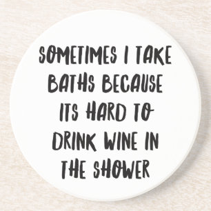 Personalised Funny Wine Bar Quotes VIII Coaster