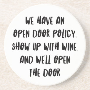 Personalised Funny Wine Bar Quotes X Coaster