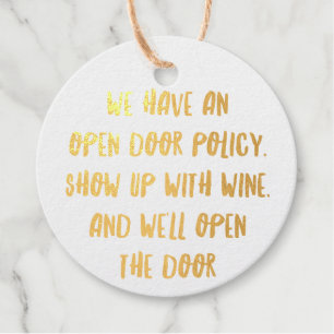 Personalised Funny Wine Bar Quotes X Favour Tags