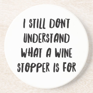 Personalised Funny Wine Bar Quotes XII Coaster