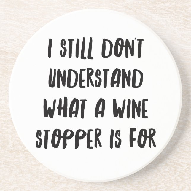 Personalised Funny Wine Bar Quotes XII Coaster (Front)