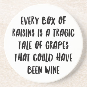 Personalised Funny Wine Bar Quotes XIII Coaster