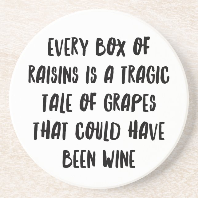Personalised Funny Wine Bar Quotes XIII Coaster (Front)