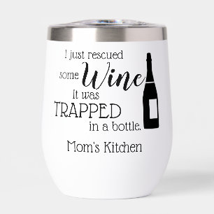 Personalised Funny Wine Lover Quote Mum Kitchen