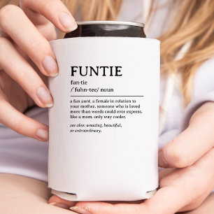 Personalised Funtie Definition Quote Can Cooler