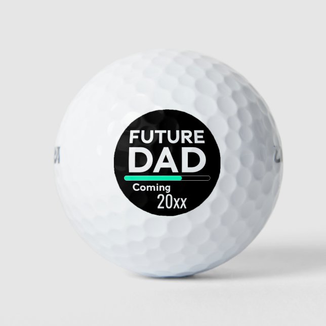 Personalised Future Dad Coming 2023 Golf Balls (Front)