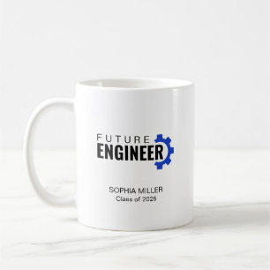 Personalised Future Engineer Graduation Coffee Mug