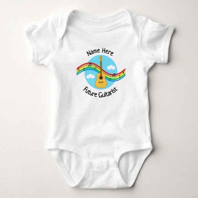 Personalised Future Guitarist Bodysuit (Front)