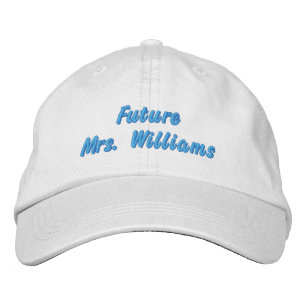 Personalised Future Mrs Bride Gift Custom Beach  Embroidered Hat