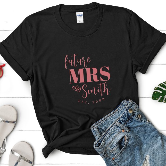 Personalised Future Mrs. Customised Bride To Be T-Shirt (Creator Uploaded)