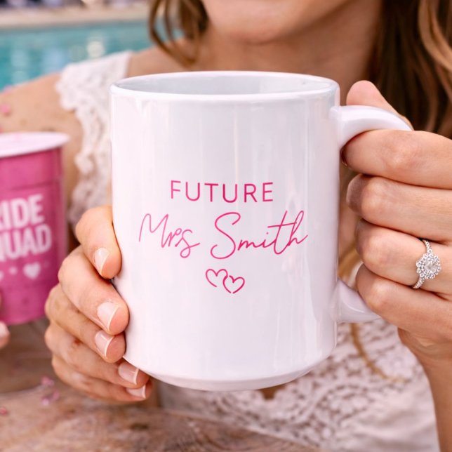 Personalised Future Mrs Engagement Gift  Coffee Mug (Creator Uploaded)