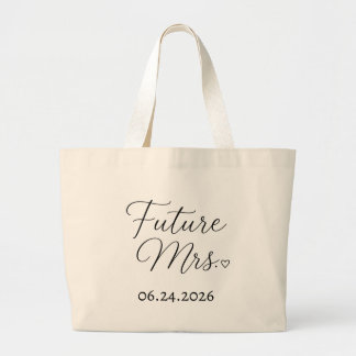 Personalised Future Mrs Wedding Date Tote