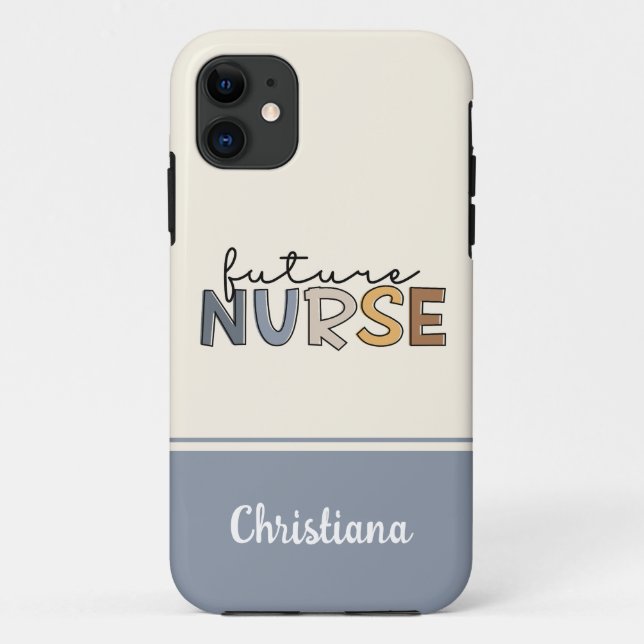 Personalised Future Nurse | Nursing Student Gifts Case-Mate iPhone Case (Back)