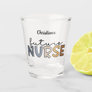 Personalised Future Nurse Nursing Student Gifts Shot Glass