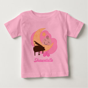 Personalised Future Piano Player baby tee